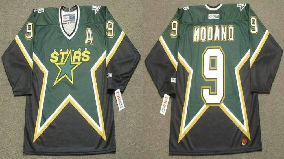 2019 Men Dallas Stars #9 Modano Black CCM NHL jerseys->dallas stars->NHL Jersey